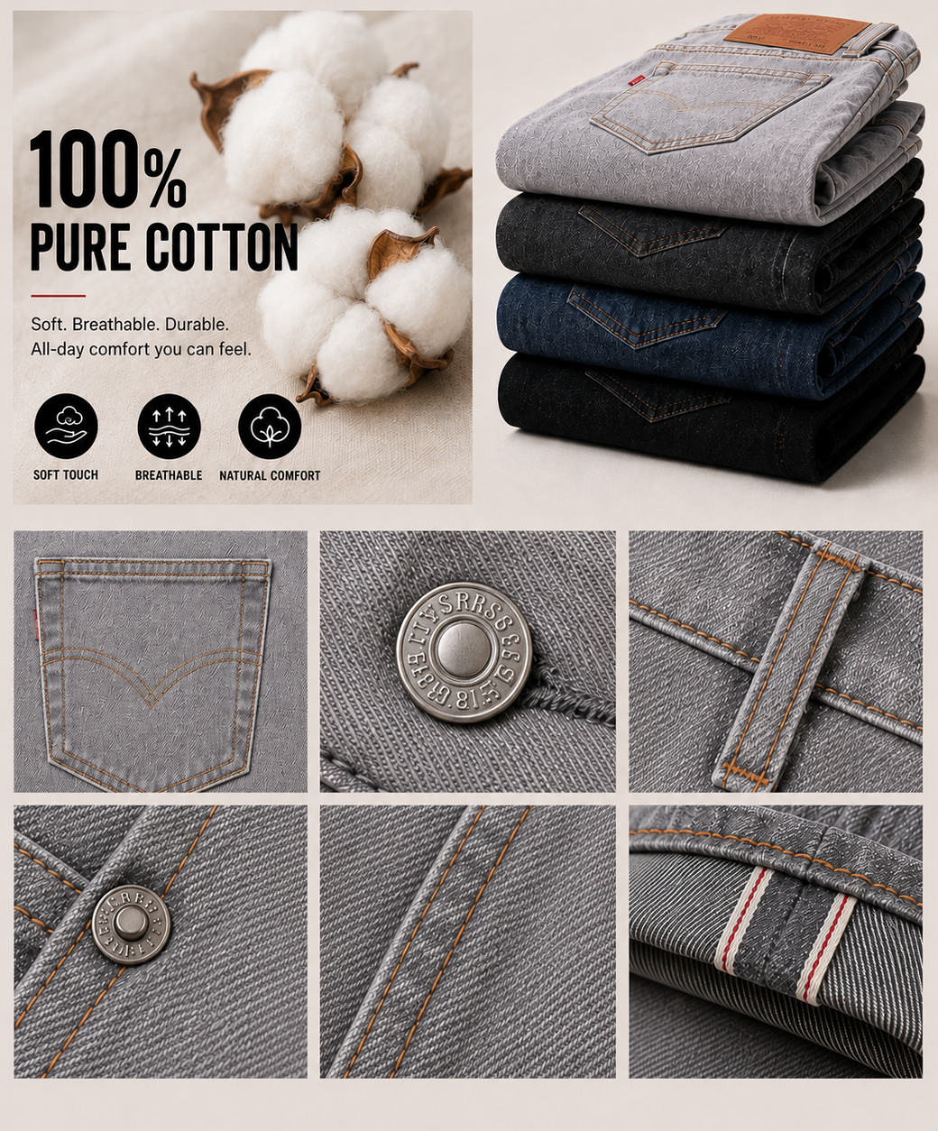 💝💝 Clearance Sale — Limited Stock! 🔥501-ORIGINAL FIT JEANS