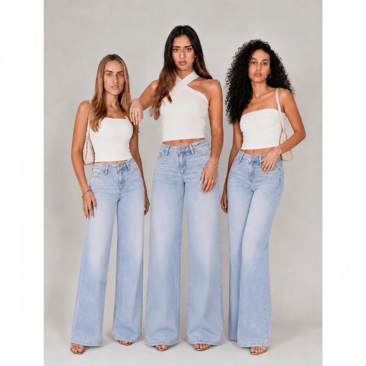 ⏰Limited-time big sale 💥High Rise Vintage Wash Straight Leg Jeans