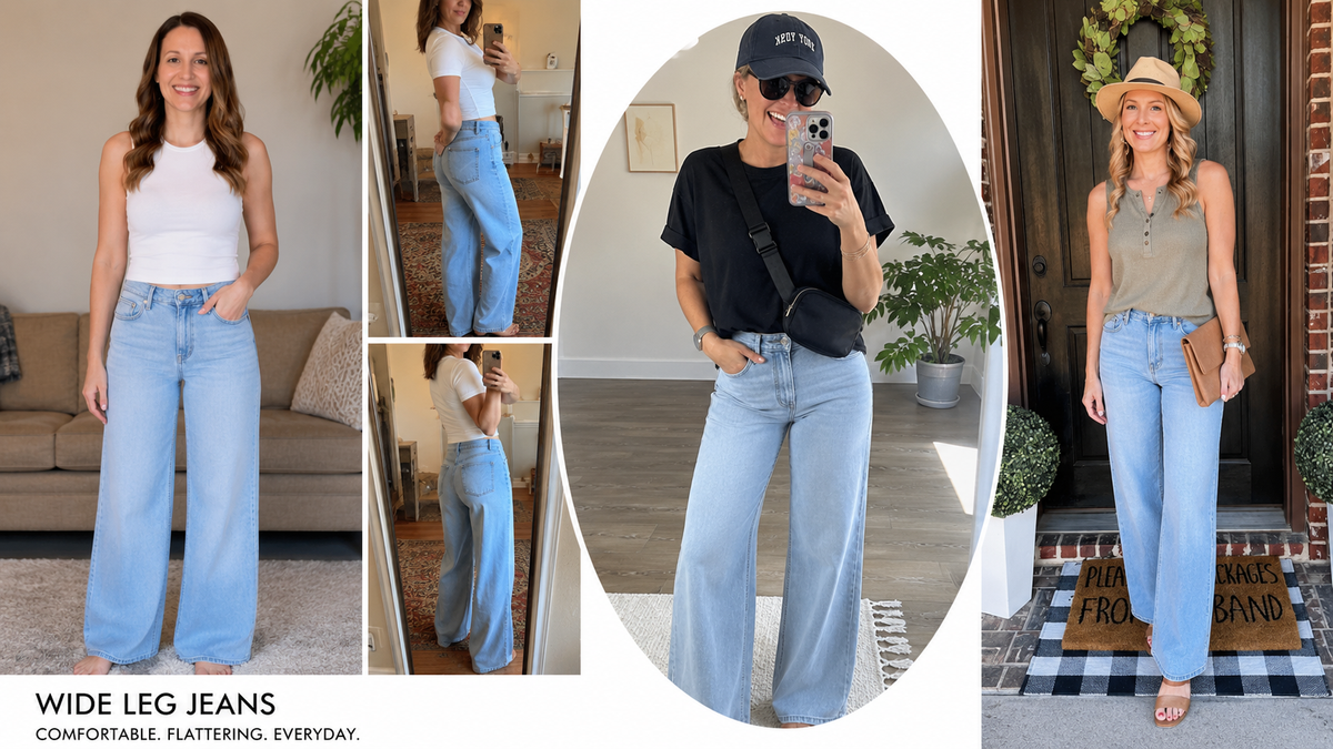 ⏰Limited-time big sale 💥High Rise Vintage Wash Straight Leg Jeans