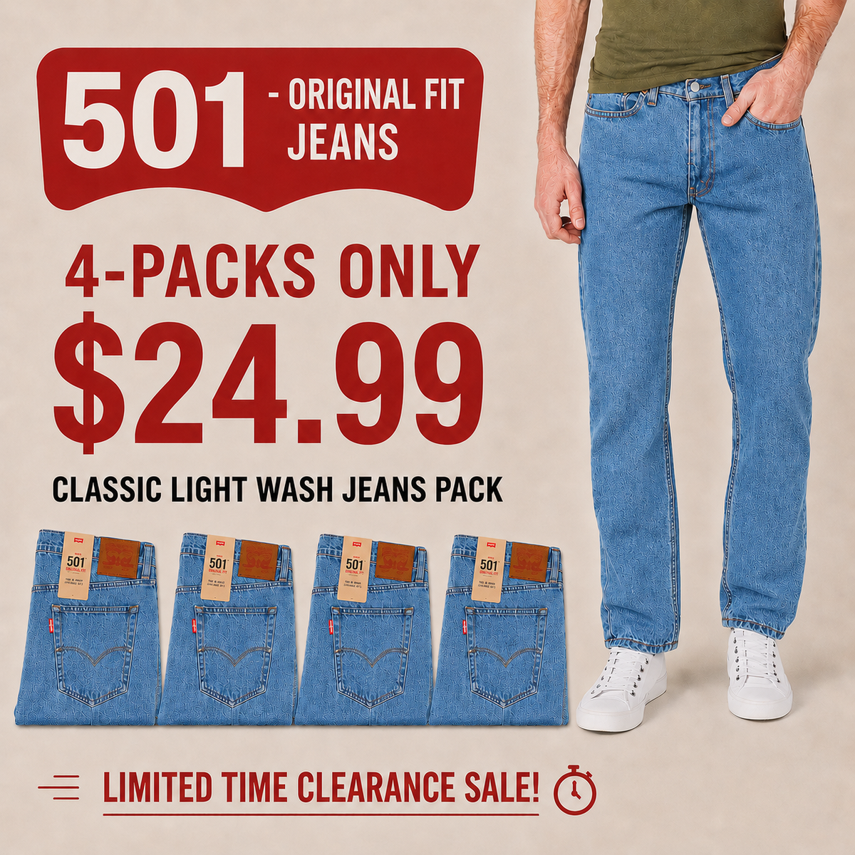 💝💝 Clearance Sale — Limited Stock! 🔥501 ORIGINAL FIT JEANS