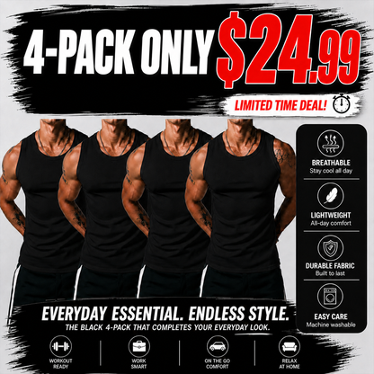 ☀️🔥 END OF SUMMER MEGA SALE 🔥☀️---Lifestyle Beater Men's Wide Tank Top