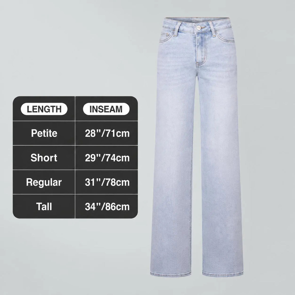 ⏰Limited-time big sale 💥High Rise Vintage Wash Straight Leg Jeans